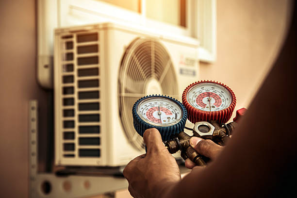 Professional Air Conditioning Service technician working in Shippingport, PA